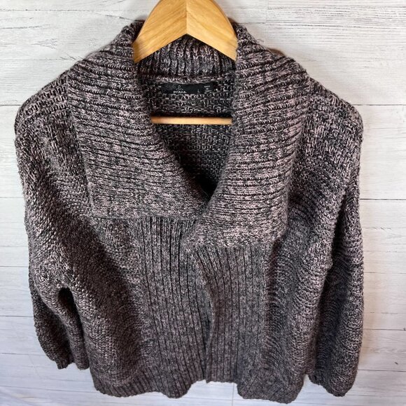 Prana Duster Cardigan Womens Size Large Magnet Grey Sukie Longline Alpaca & Wool - Picture 6 of 14